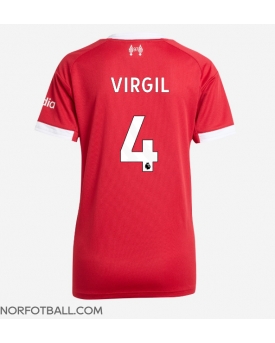 Billige Fotballdrakt Liverpool Virgil van Dijk #4 Replika Hjemmedrakt Dame 2025-26 Kortermet Billige Fotballdrakt Liverpool Virgil van Dijk #4 Replika Hjemmedrakt Dame 2025-26 Kortermet